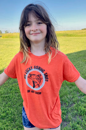 Youth Lucky Fishing Tee Shirt - Nebraska