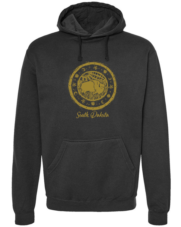 South Dakota Grazing Buffalo Hooded Sweatshirt