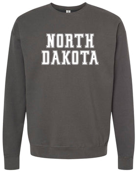 Statement - North Dakota - Crew Neck Sweatshirt Charcoal