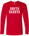 Statement - South Dakota - Long Sleeve Tee Cherry Red