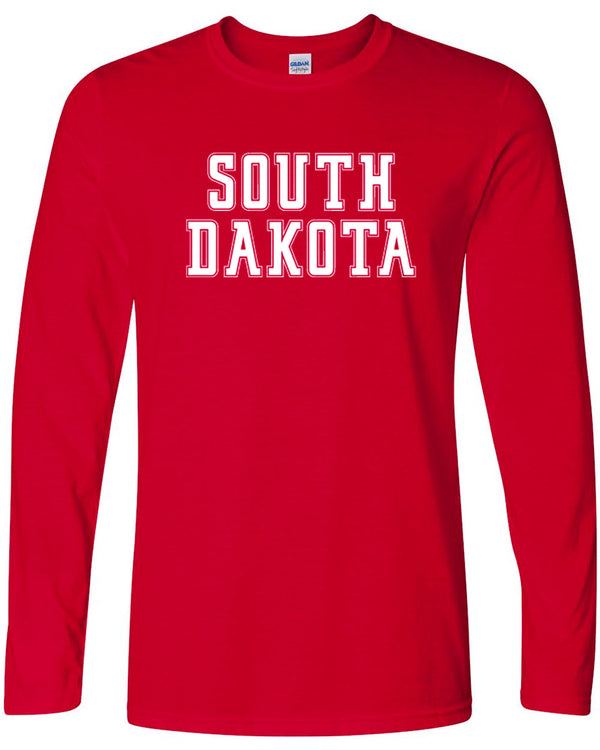 Statement - South Dakota - Long Sleeve Tee Cherry Red