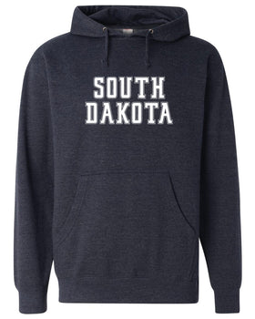 Statement - South Dakota - Heather Midweight Hoodie Classic Navy