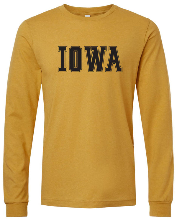 Statement - Iowa - Long Sleeve Tee Heather Mustard