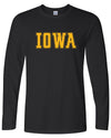 Statement - Iowa - Long Sleeve Tee Black