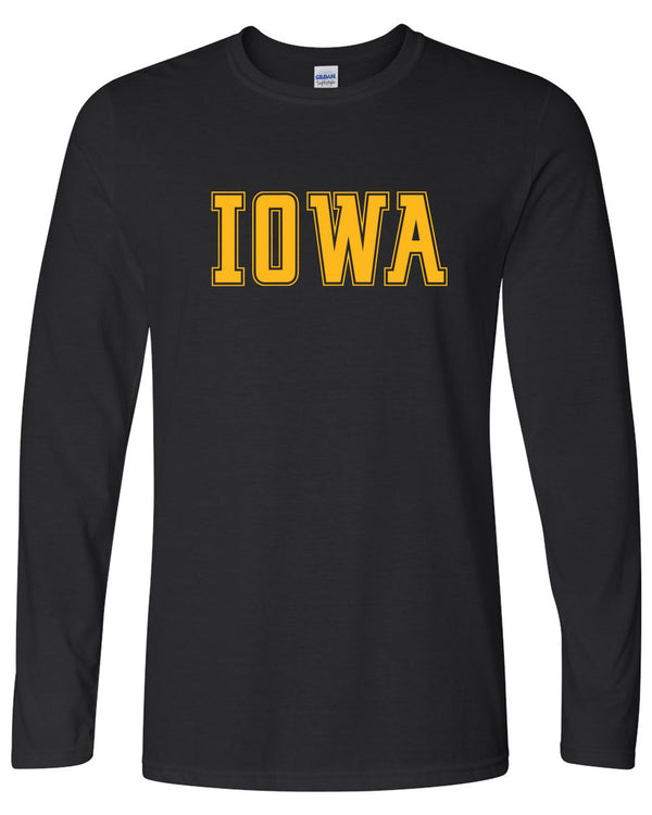 Statement - Iowa - Long Sleeve Tee Black